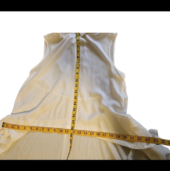 Musard Seed Elegant White Sleeveless Top-Size Small - Picture 13 of 15